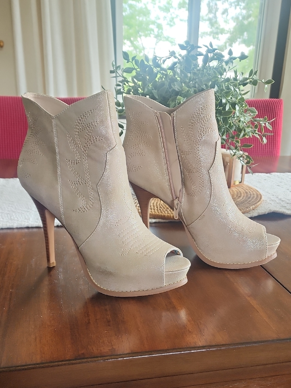 Escapade Peep Toe Booties By Miranda Lambert
